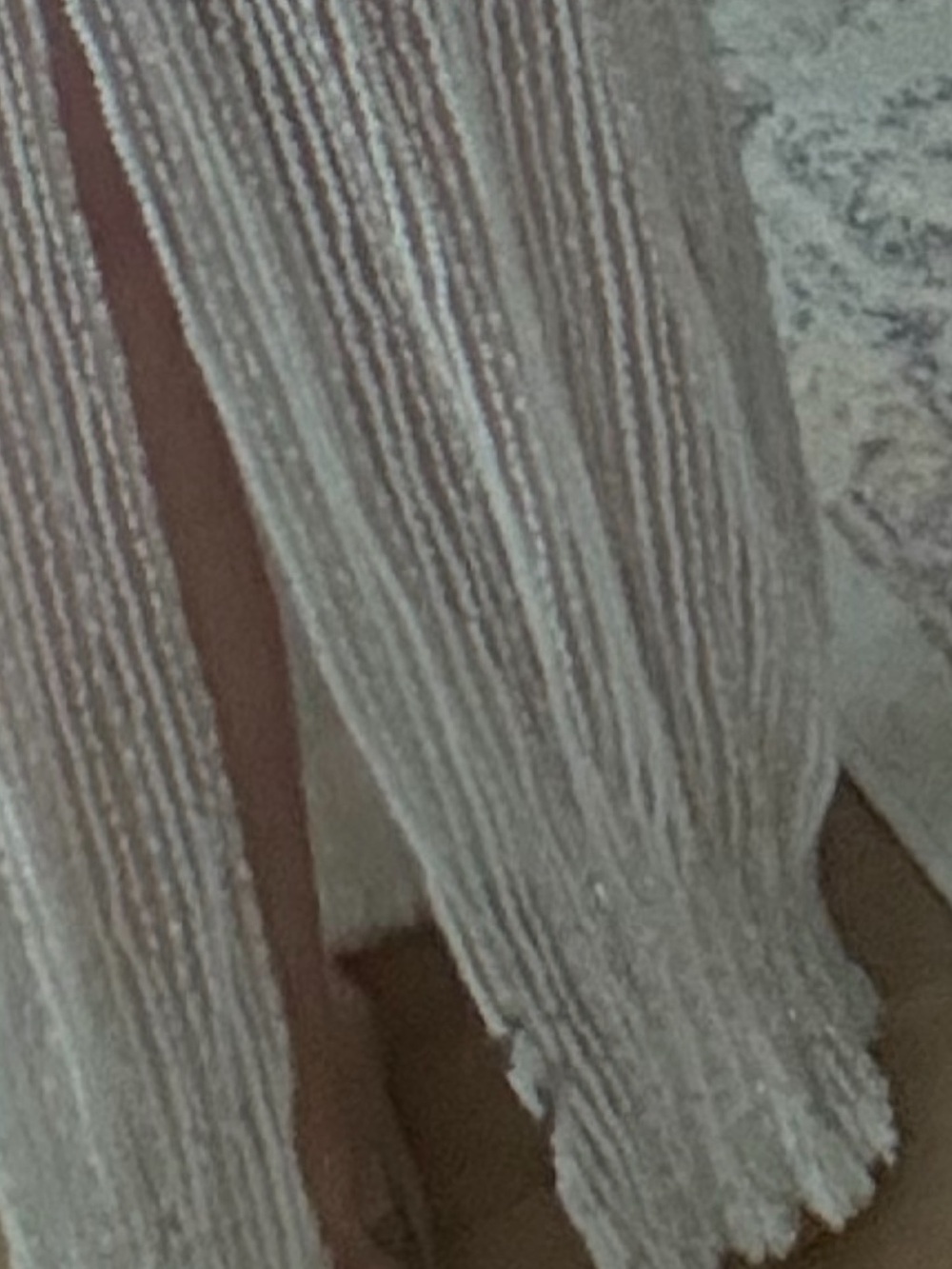 Beaded Strapless Wedding Dress in Silver-White - Picture 5 of 5